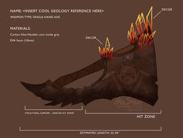 Vekahza's Unnamed Axe — Prop weapon concept